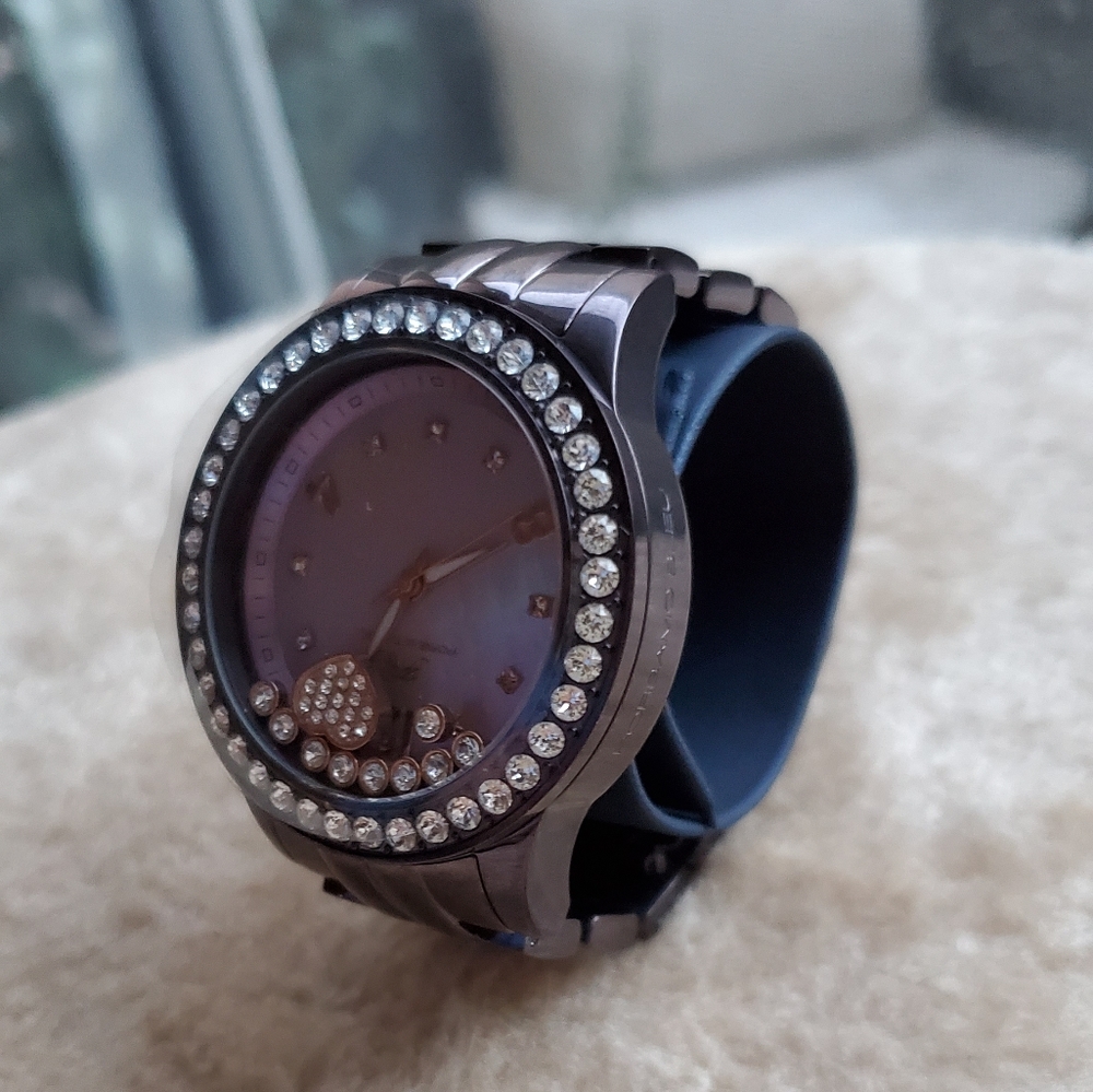 NEW! Porsamo Bleu watch with swarovski crystals